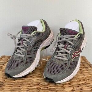 Saucony Cohesion XT-600 Athletic Running Shoes Performance Wear Lime Green Pink